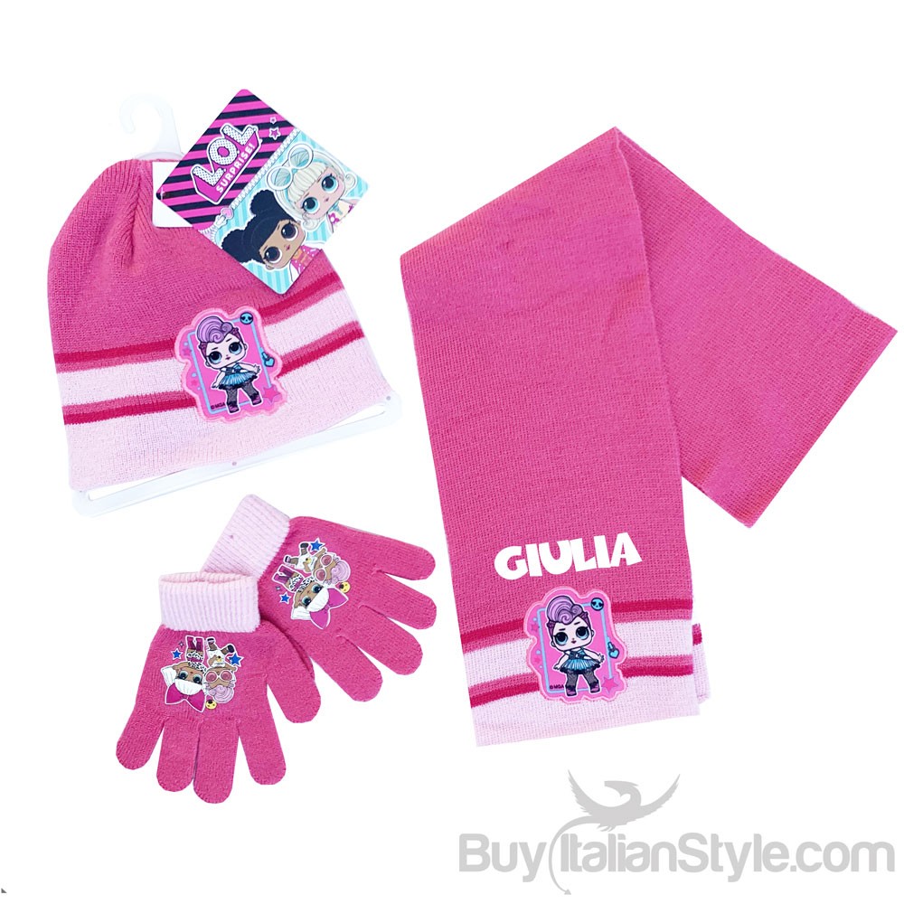 LOL + Name Kit: scarf, little hat and gloves