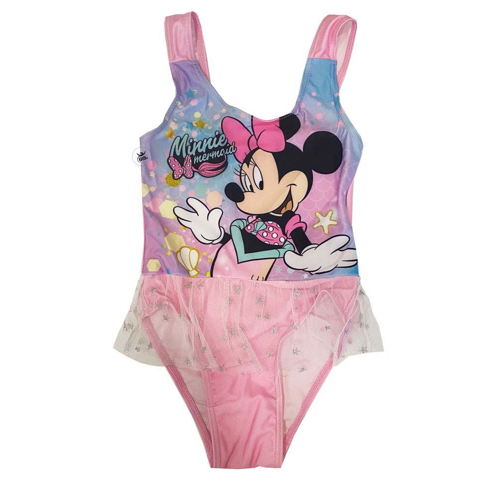 Costume intero "Minnie sirenetta" rosa