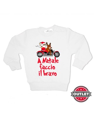 Felpa "A Natale faccio il bravo"outlet