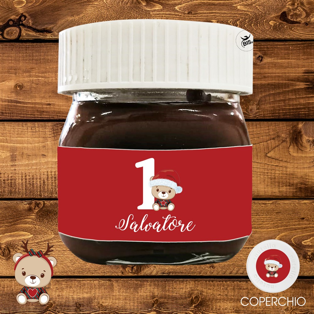 Kit 10 pz Mini Nutella "Christmas time" da personalizzare