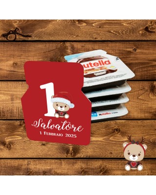 Kit 6 pz Nutella monoporzione "Christmas time" da personalizzare