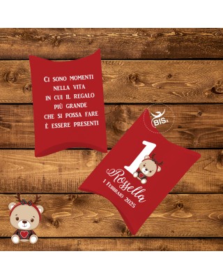 Kit 8pz astucci portaconfetti "Christmas time" da personalizzare