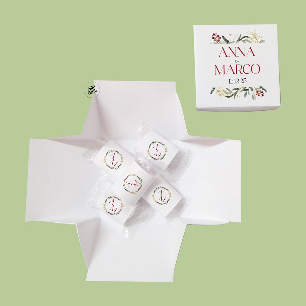 Kit 10 pz Scatola pop-up porta confetti "Linea Cortina"