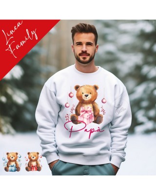 Felpa Personalizzabile Uomo "Linea Family Xmas Magic"