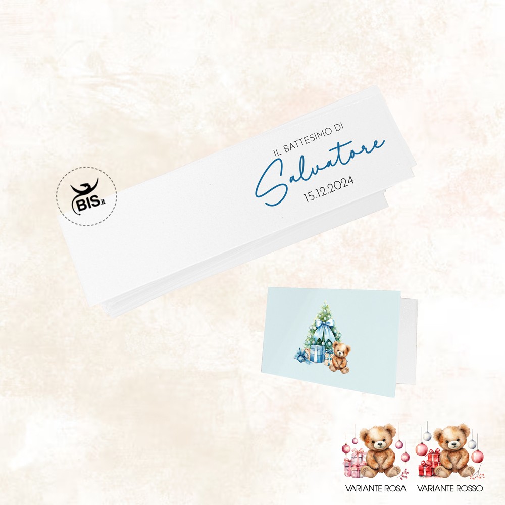 Biglietti Confetti Personalizzabili "Linea Xmas Magic"