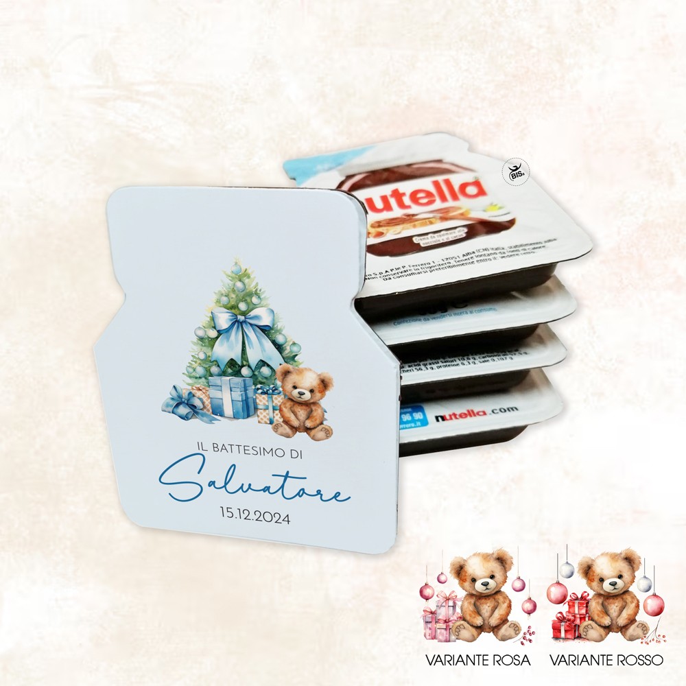 Kit 6 pz Nutella monoporzione "Linea Xmas Magic" da personalizzare