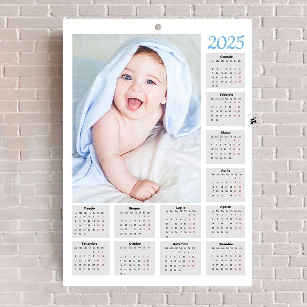 calendario un foglio personalizzabile