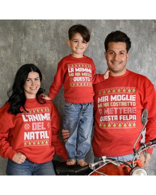 maglie natale famiglia divertenti