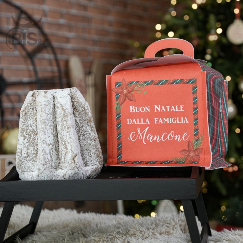 Scatola porta panettone e porta pandoro "Linea Christmas Time" da personalizzare