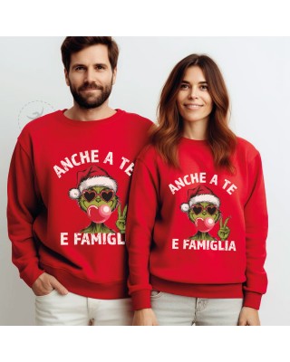 felpa divertente grinch anche a te e famiglia