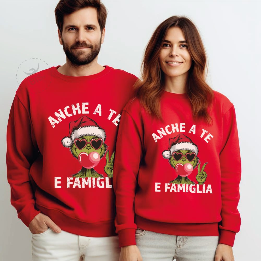 felpa divertente grinch anche a te e famiglia