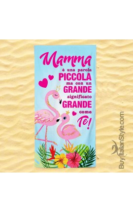 Beach towel "I’M A MUM WHAT IS YOUR SUPERPOWER?"